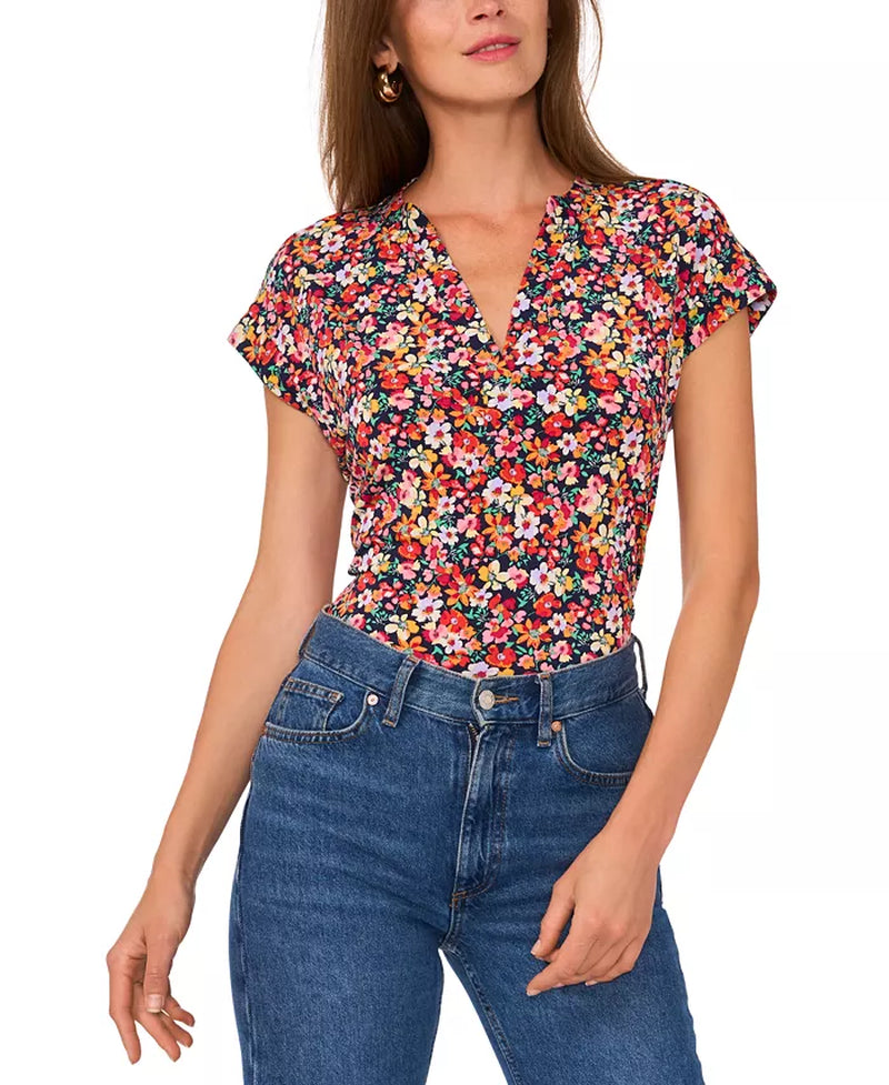 Floral-Print Top