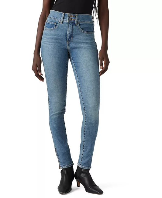 Women Skinny Zip-Hem Jeans