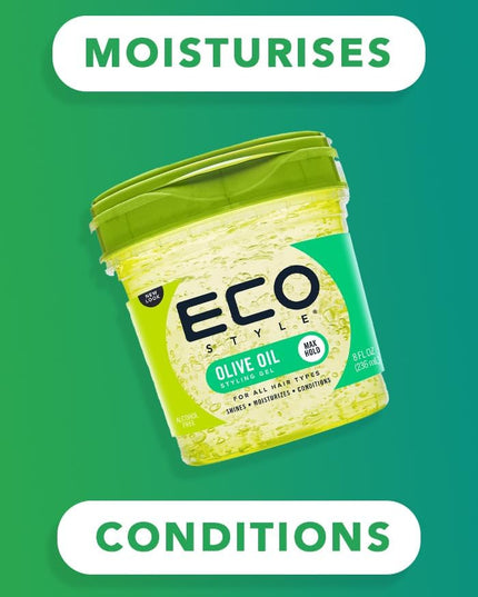 Gel Olive Oil Styling - Adds Shine and Tames Split Ends - Delivers Moisture to Scalp - Nourishes and Repairs - Provides Weightless and Superior Hold - Ideal for All Hair - 8 Oz