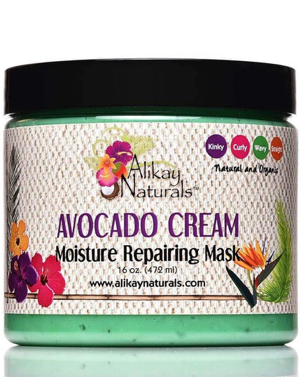 Avocado Moisture Cream Hair Mask Hair Cream with Beta-Carotene Vitamins B, C, E & Healthy Fats| 8 Oz