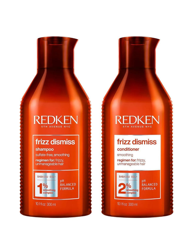 Frizz Dismiss Shampoo & Conditioner Set for Frizzy Hair - Smooths Hair and Manages Frizz, Sulfate-Free