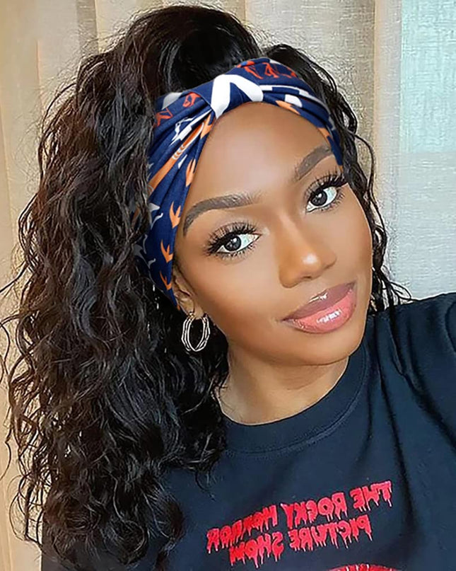 Wide Headbands for Women Boho Workout Head Bands for Women’S Hair African Knotted Non Slip Headwrap Turban Sport Yoga Girls Bandeau Hair Accessories (Pack of 4)