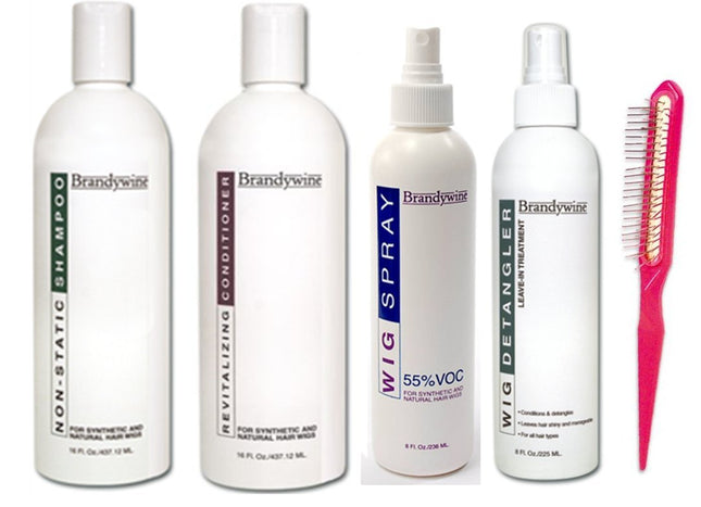 Synthetic and Human Hair Care Products (5Pc 16Oz Bundle)