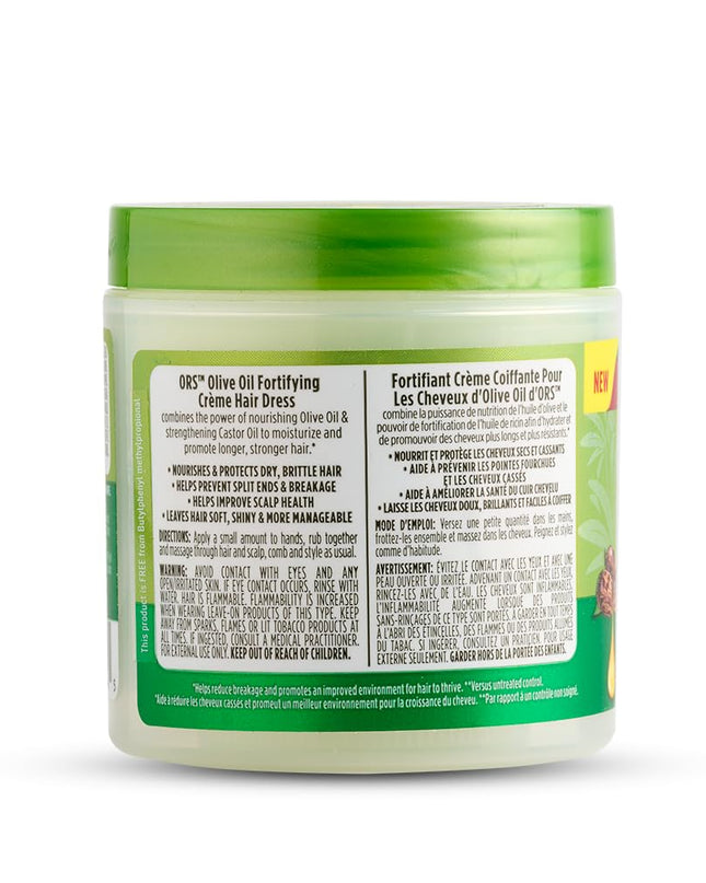 Olive Oil Fortifying Cream Hair Dress Infused with Castor Oil for Strengthening 6 Ounces