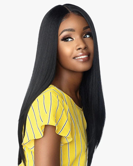 Dashly Lace Front Wig - Unit 10 Hand Tied Laceparting Ear to Ear Synthetic (1B OFFBLACK)