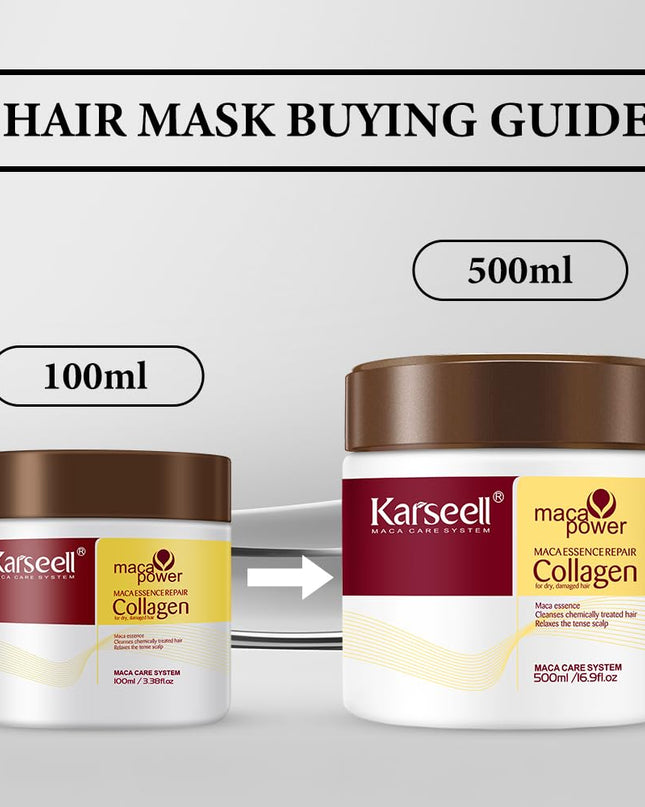 3.38Floz 100Ml Collagen Hair Treatment Deep Repair Conditioning Argan Oil Collagen Hair Mask Essence for Dry Damaged Hair All Hair Types