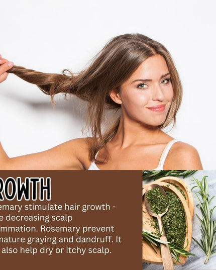 NEW Fermented Rice Water for Hair Growth - Infused with Rosemary, Biotin, Caffeine, Keratin Vegan Non-Greasy Spray Naturally Thicker, Longer, Softer Men & Women (4 OUNCES, Rosemary Lemongrass)