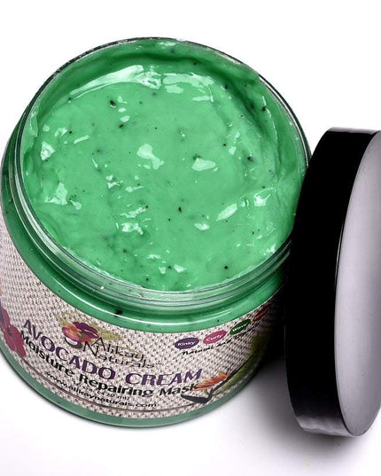 Avocado Moisture Cream Hair Mask Hair Cream with Beta-Carotene Vitamins B, C, E & Healthy Fats| 8 Oz