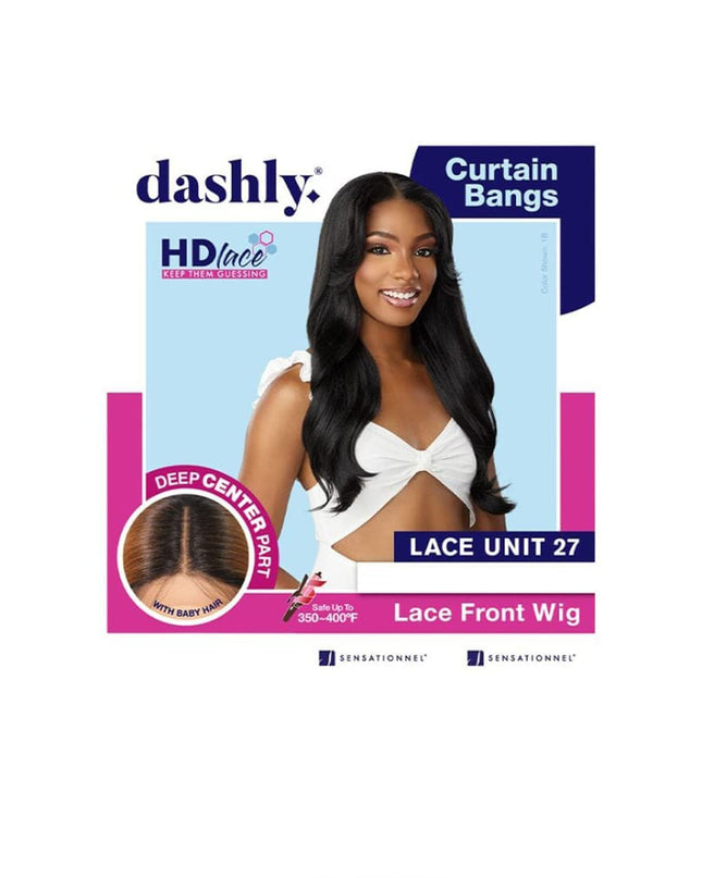 Dashly Wig - Unit 27 Non Lace Cap Ready to Wear Ear to Ear Lacepart Synthetic (1 JETBLACK)