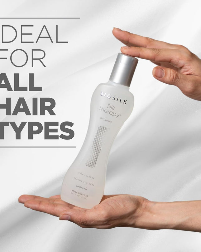 Silk Therapy Original, Reconstructing Treatment for Adding Shine & Helping Prevent Split Ends, Sulfate, Paraben, & Cruelty-Free, 5.64 Oz