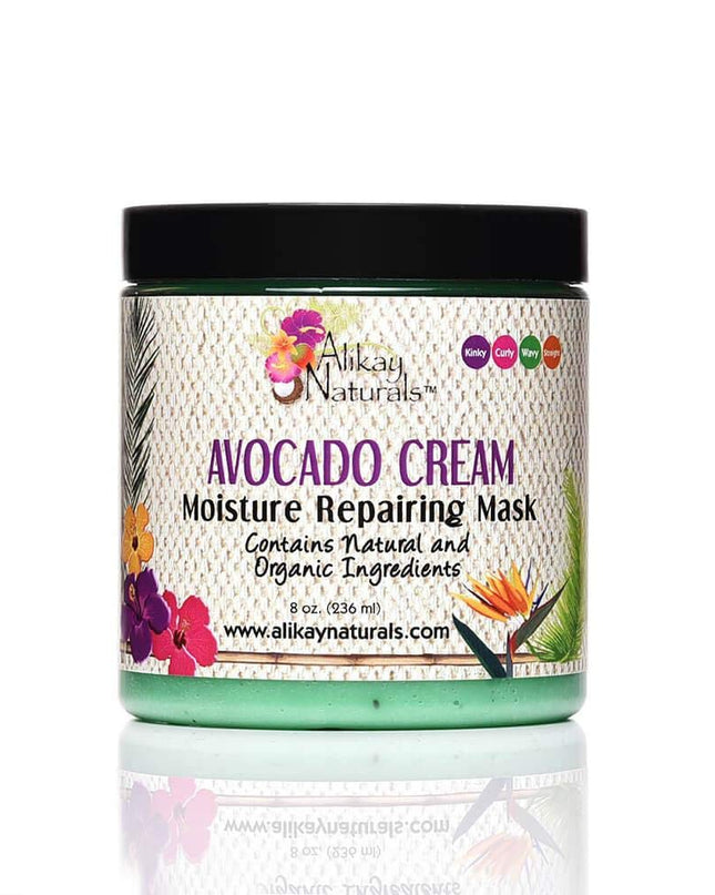 Avocado Moisture Cream Hair Mask Hair Cream with Beta-Carotene Vitamins B, C, E & Healthy Fats| 8 Oz