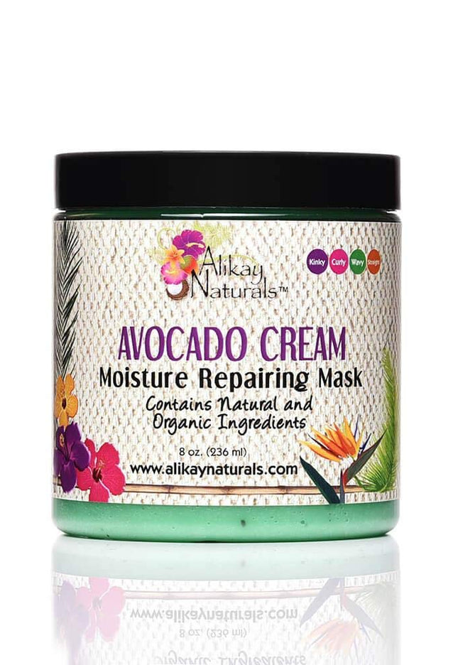 Avocado Moisture Cream Hair Mask Hair Cream with Beta-Carotene Vitamins B, C, E & Healthy Fats| 8 Oz