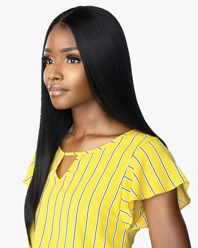 Dashly Lace Front Wig - Unit 10 Hand Tied Laceparting Ear to Ear Synthetic (1B OFFBLACK)