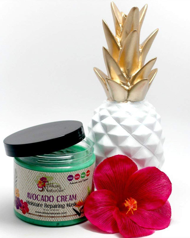 Avocado Moisture Cream Hair Mask Hair Cream with Beta-Carotene Vitamins B, C, E & Healthy Fats| 8 Oz