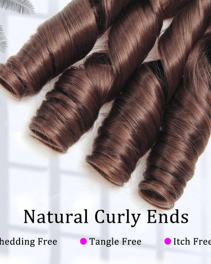 French Curl Braiding Hair 12Inch 8Packs French Curl Crochet Braids Short Curly Crochet Hair Bouncy Synthetic Knotless Braiding Extensions(33#, 12Inch)