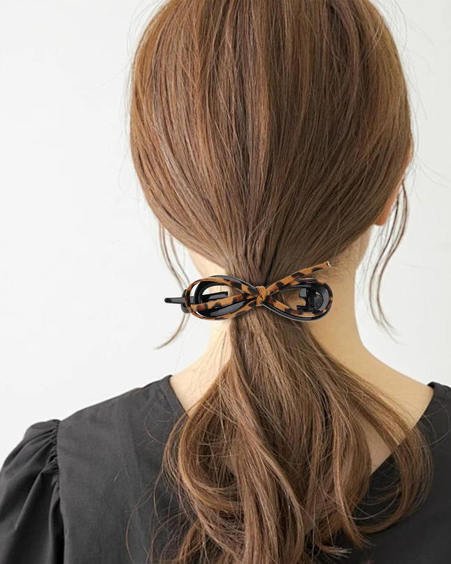 Bow Hair Clips for Women 6Pack Flat Hair Clips Non Slip Flat Barrettes for Thick Hair Fashion Bows Accessories for Women Girls
