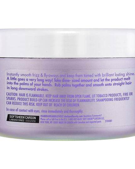 Dark and Lovely Blowout anti Frizz Smoothing Shine Hair Serum with Castor Oil, for Curls and All Hair Types, 3.4 Fl Oz