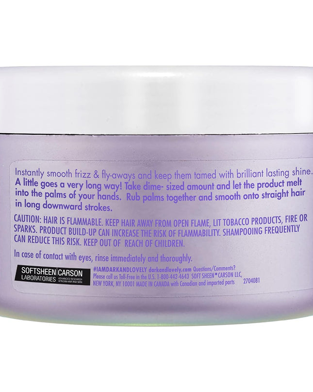 Dark and Lovely Blowout anti Frizz Smoothing Shine Hair Serum with Castor Oil, for Curls and All Hair Types, 3.4 Fl Oz