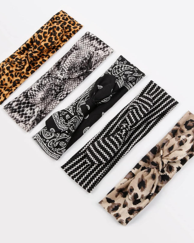 12 Pack Bow Headbands for Women Elastic Headwraps Hair Band Knotted Headband Rabbit Ears Turban Fashion Sport Cute Hair Accessories