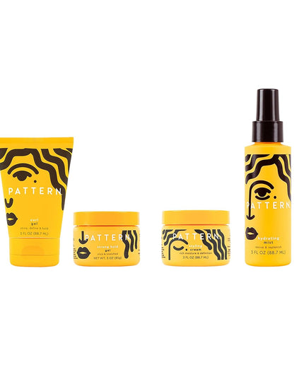 Beauty Mini Stylers Kit for Curly, Coily & Tight Textured Hair - Includes Hydrating Mist, Curl Gel, Styling Cream & Strong Hold Gel