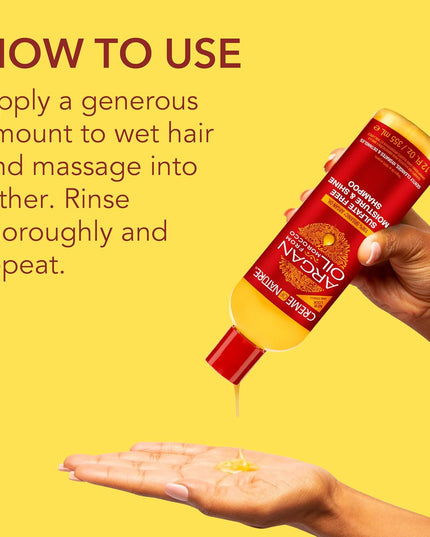 Argan Oil from Morocco Sulfate-Free Moisture & Shine Shampoo, Bonus Size 15.2Oz