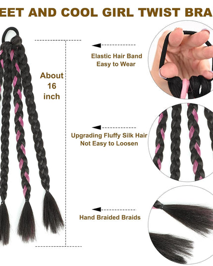 Braided Hair Extensions with Hair 