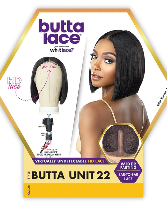 Butta Lace Wigs - Unit 22 Extra Wide 5 Inch Deep Parting Synthetic Preplucked Hairline Glueless Lacefront (T2/27)