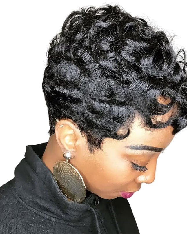 Short Pixie Wigs for Black 