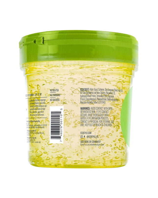 Gel Olive Oil Styling - Adds Shine and Tames Split Ends - Delivers Moisture to Scalp - Nourishes and Repairs - Provides Weightless and Superior Hold - Ideal for All Hair - 8 Oz