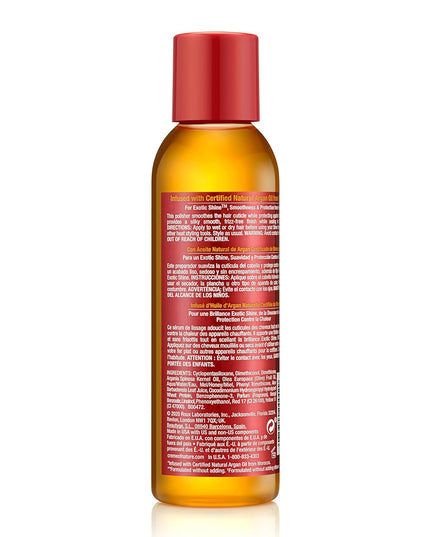 , Argan Oil for Hair, Smooth & Shine Hair Polisher, Argan Oil of Morocco for anti Frizz Control, 4 Fl Oz