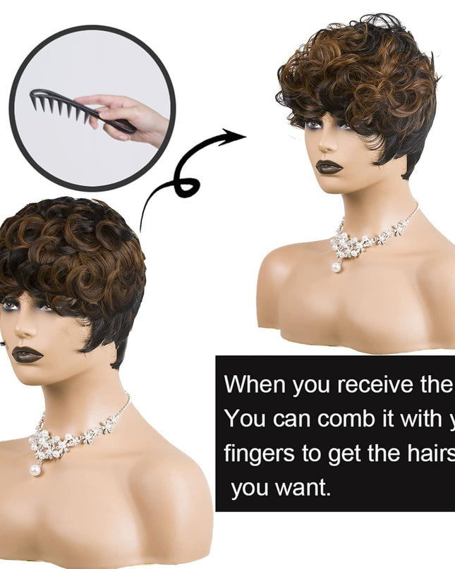 Short Cut Wig for Black Women 