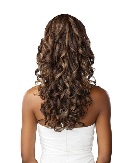 Lulu Pony Tail Drawstring - Maya High Heat Synthetic Yaki Ponytail or up Do Hair Wig Piece (F1B/30)