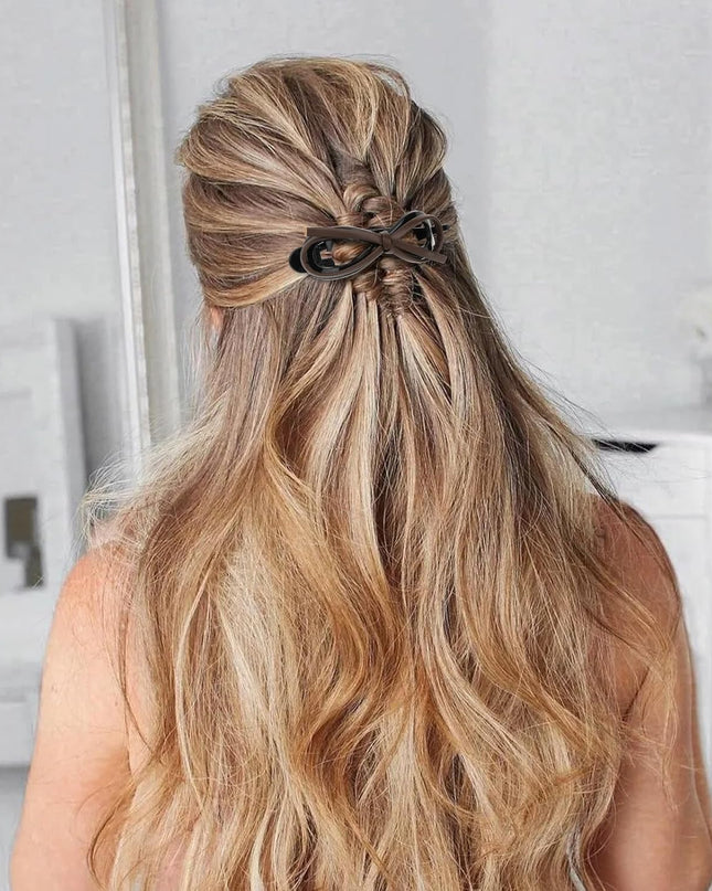 Bow Hair Clips for Women 6Pack Flat Hair Clips Non Slip Flat Barrettes for Thick Hair Fashion Bows Accessories for Women Girls