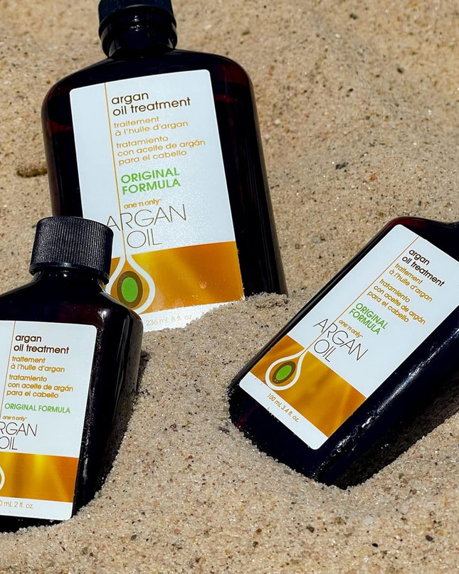 Argan Oil Hair Treatment, Helps Smooth and Strengthen Damaged Hair, Eliminates Frizz, Creates Brilliant Shines, Non-Greasy Formula, 8 Fl. Oz