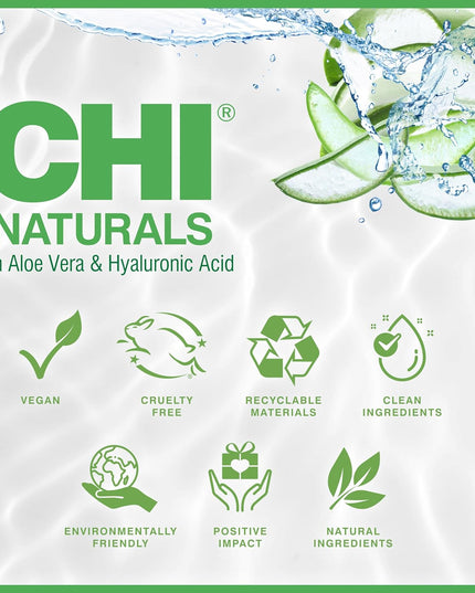 Naturals with Aloe Vera Hydrating Shampoo, Helps Reduces Dryness, Damage & Breakage & Increase Shine, Sulfate, Paraben, & Cruelty-Free, 12 Oz