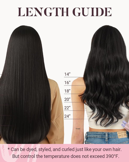 Sew in Hair Extensions Real Human Hair, Weft Hair Extensions Human Hair, #2 Dark Brown 16 Inch 80G Double Weft Remy Silky Sew in Weft Hair Extension Human Hair