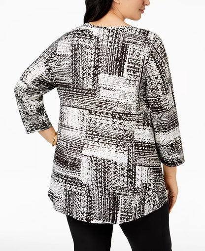 Plus Size Printed Top, Created for Macy'S