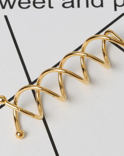 10Pcs Women Gold Silver Spiral Spin Screw Bobby Pins High-Polished Hair Barrettes to Make Hair Buns Bride Hair Clips