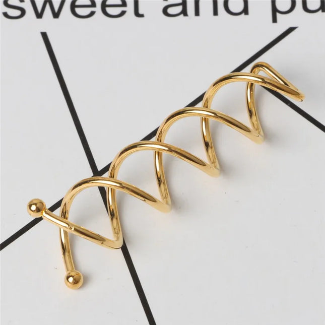 10Pcs Women Gold Silver Spiral Spin Screw Bobby Pins High-Polished Hair Barrettes to Make Hair Buns Bride Hair Clips