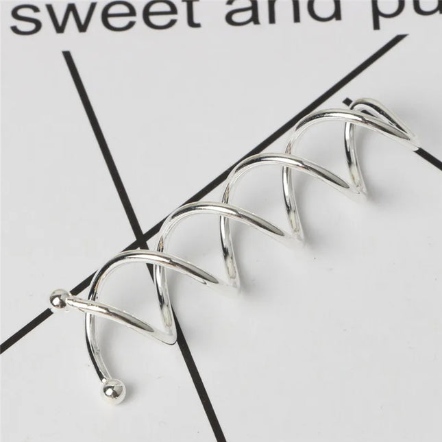 10Pcs Women Gold Silver Spiral Spin Screw Bobby Pins High-Polished Hair Barrettes to Make Hair Buns Bride Hair Clips