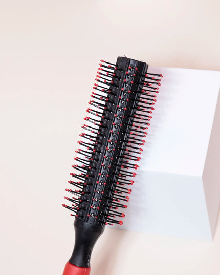 Professional Anti-Static Cylindrical Bristle Curly Hair Styling round Comb Nylon Teeth Roller Comb Special for Real Hair Wigs