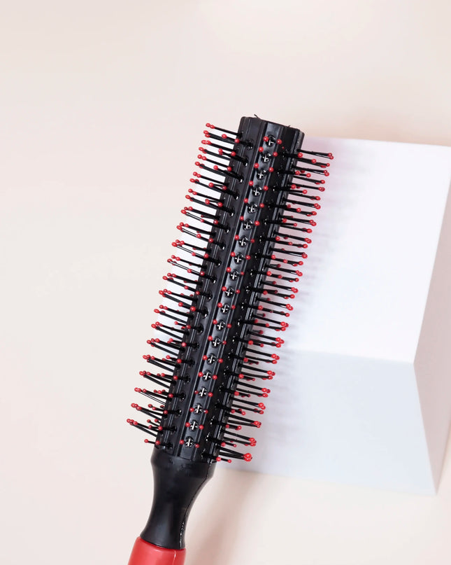 Professional Anti-Static Cylindrical Bristle Curly Hair Styling round Comb Nylon Teeth Roller Comb Special for Real Hair Wigs