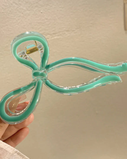 Crab Hair Clips for Women Shark Jelly Clear Claw Clips Scissors Shape Clamp Barrette Hairpin Girls Hair Accessories
