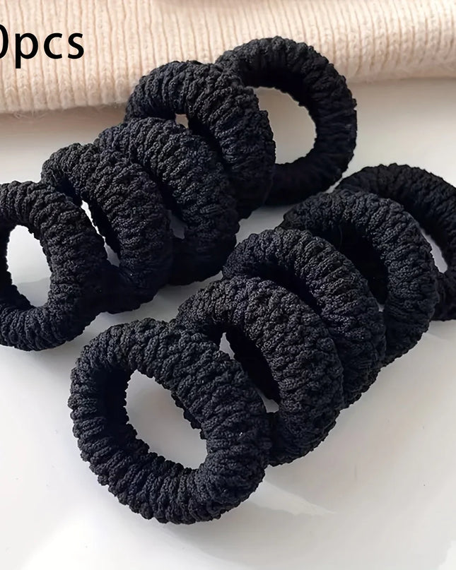 10Pcs of Upgraded Wide and Thick Hair Ties, Fashionable for Ponytails and Buns, Made of Durable Elastic Material That Won'T Dama