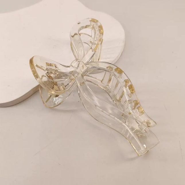 Crab Hair Clips for Women Shark Jelly Clear Claw Clips Scissors Shape Clamp Barrette Hairpin Girls Hair Accessories