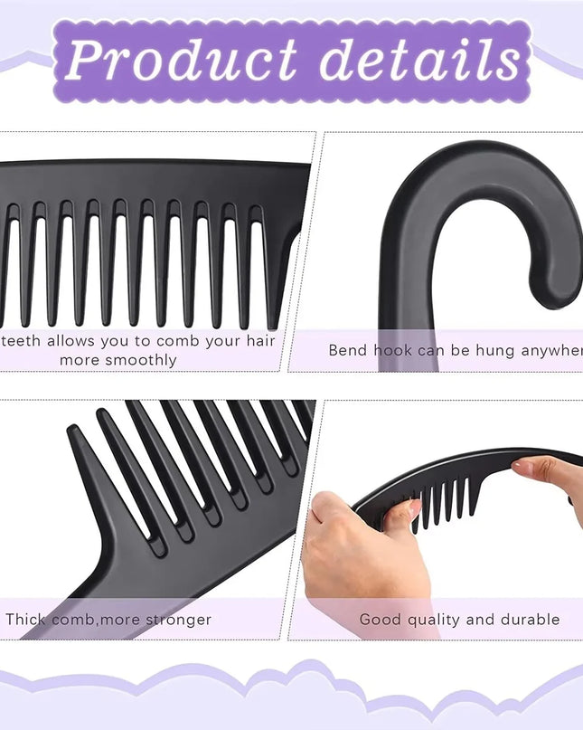 1Pcs Wide Teeth Detangling Hairbrush Scalp Massage Hook Comb Antistatic Soft Hai Brush Hair Care Curly Comb Hair Styling Tool