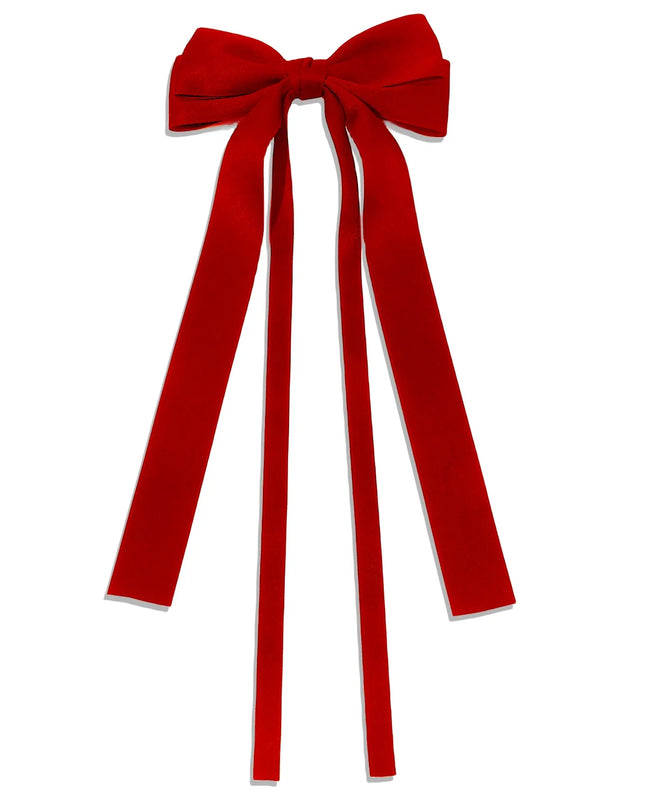 Korean Solid Color Ribbon Double Bowknot Hair Clips for Women Girls Trendy Big Bow Long Tassel Silver Barrettes Pin Accessories