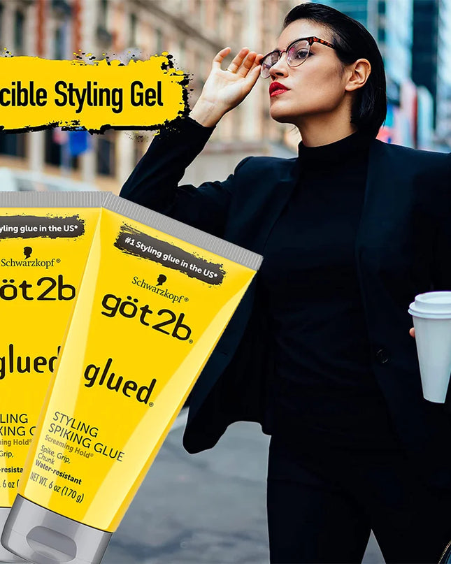 Got2B Glued Spray Styling Spiking Hair Gel Waterproof Lace Wig Adhesive Invisible Hair Accessories Glue Remover Spray 170G