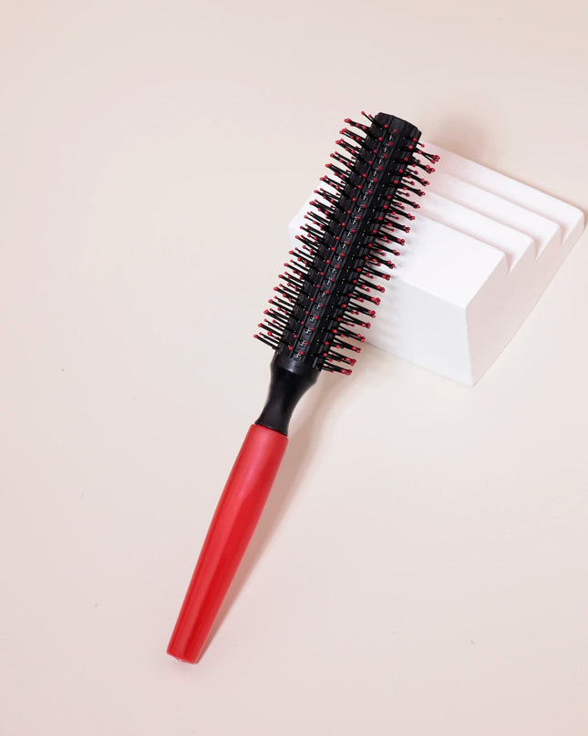 Professional Anti-Static Cylindrical Bristle Curly Hair Styling round Comb Nylon Teeth Roller Comb Special for Real Hair Wigs