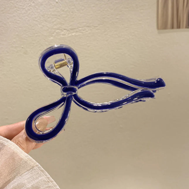Crab Hair Clips for Women Shark Jelly Clear Claw Clips Scissors Shape Clamp Barrette Hairpin Girls Hair Accessories